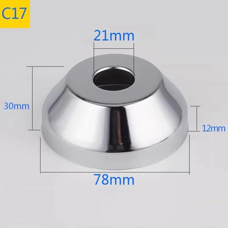 2PCS Stainless Steel Faucet Pipe Decorative Cover 1/2" 3/4" 1"