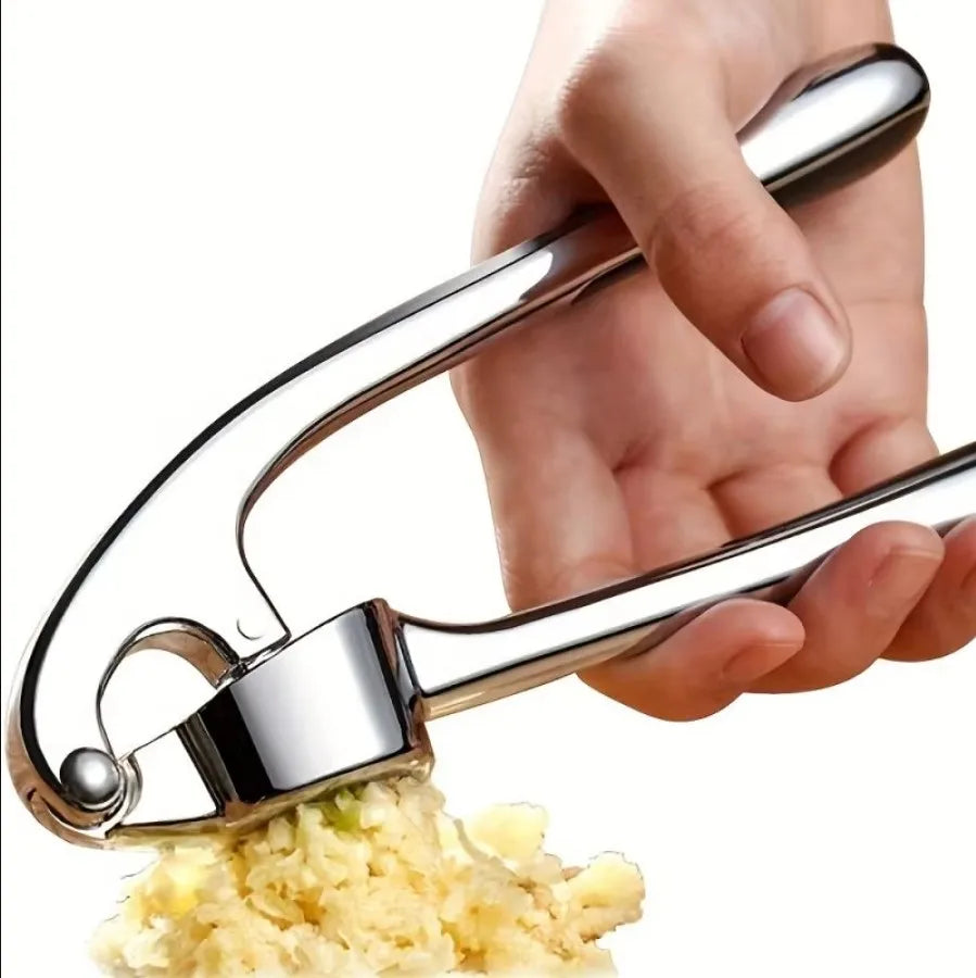 KUUJOJO Premium Garlic Press Set, Rust Proof & Professional Garlic Mincer Tool-Easy-Squeeze, Easy-Clean withSoft, Ergonomic Hand Peaceful Pleasures Health and Wellness