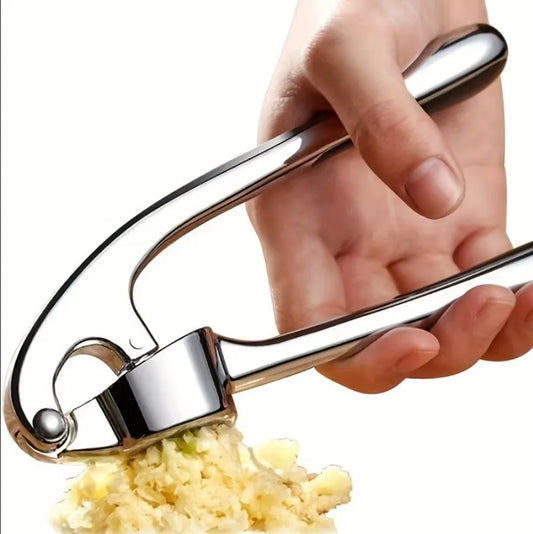 KUUJOJO Premium Garlic Press Set, Rust Proof & Professional Garlic Mincer Tool-Easy-Squeeze, Easy-Clean withSoft, Ergonomic Hand Peaceful Pleasures Health and Wellness