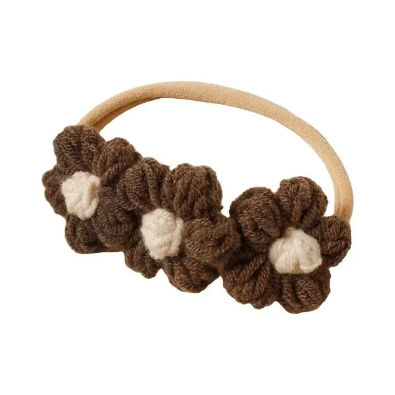 Baby Floral Headband – Soft Knit Hairband for Girls 0–1Y