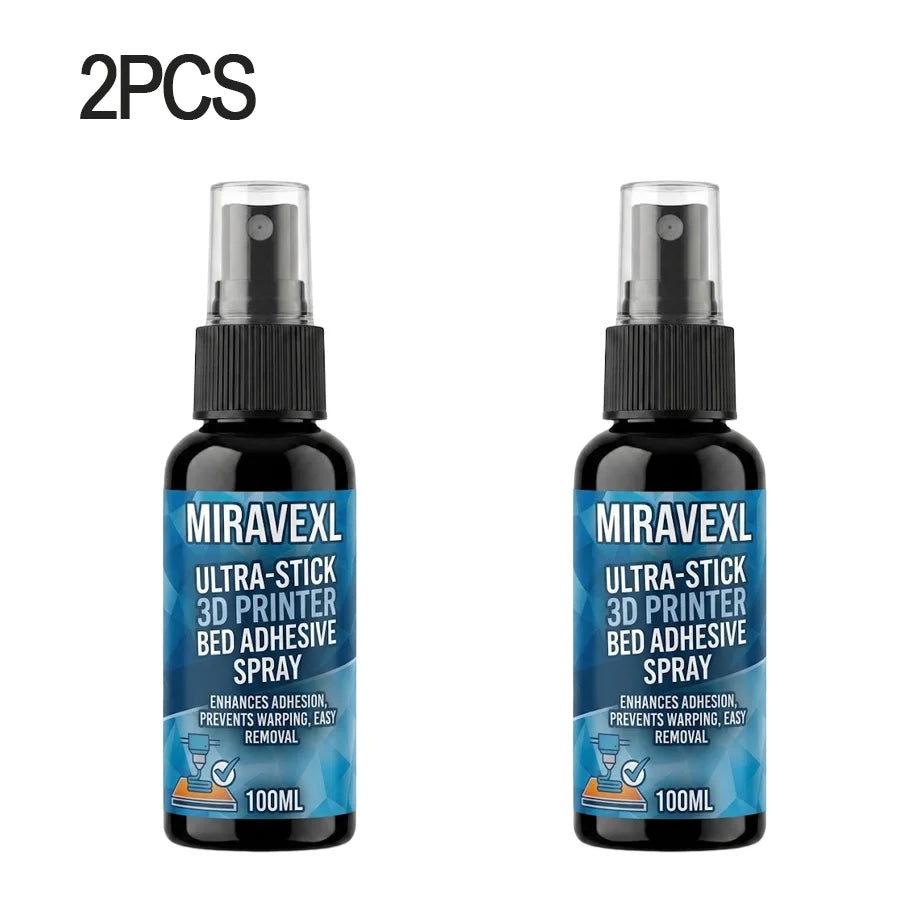 MIRAVEXL 100ml 3D Printer Bed Adhesive Spray – PLA ABS PETG TPU