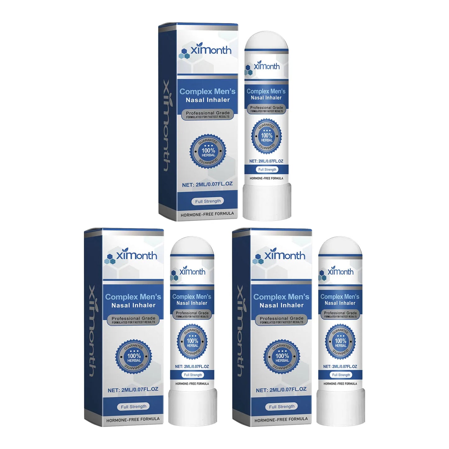 Ximonth Men's Energy Nasal Inhaler – Anti-Fatigue Vitality Boost