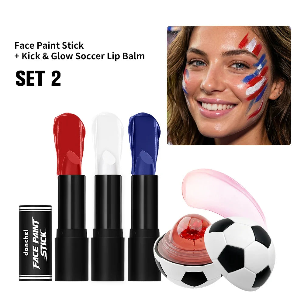 Waterproof Face Paint Stick & Lip Balm Combo | Cosplay & Party
