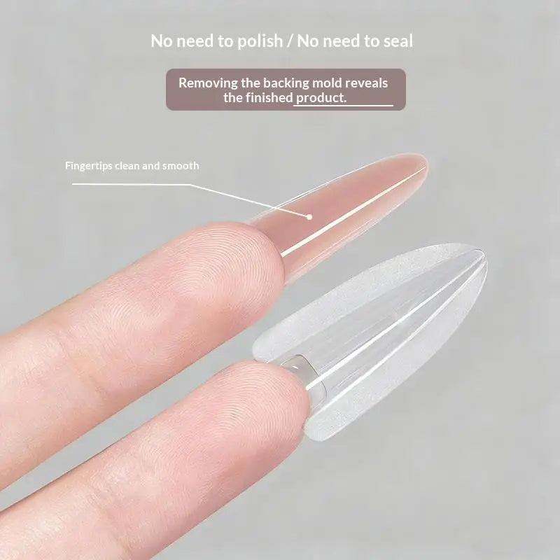 240 Pcs Sandwich Dual Nail Forms 15 Size Extensions-Dual Forms Top Bottom Mold Long Coffin Almond Nail Art Forms Manicure Tool Peaceful Pleasures Health and Wellness