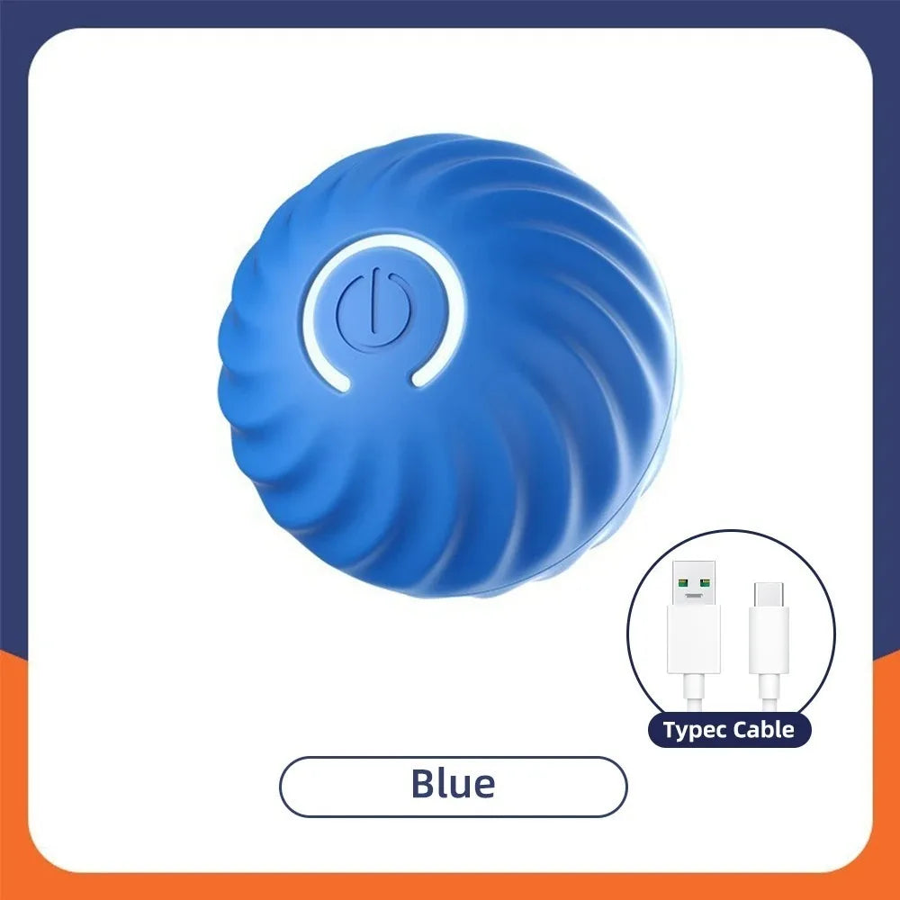 Smart Interactive Pet Toy Ball – RGB Lights, Auto Roll & Bounce