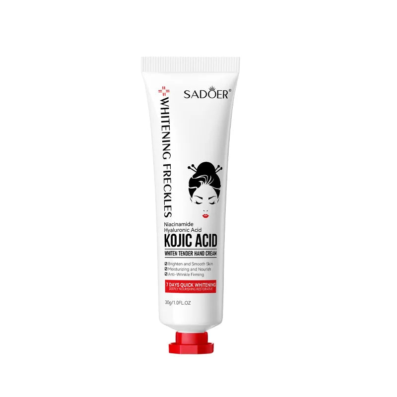 SADOER Kojic Acid Hand Cream Moisturizing Nourishing Brightening Hydrating Hand Creams Beauty Hands Skin Care Products Peaceful Pleasures Health and Wellness