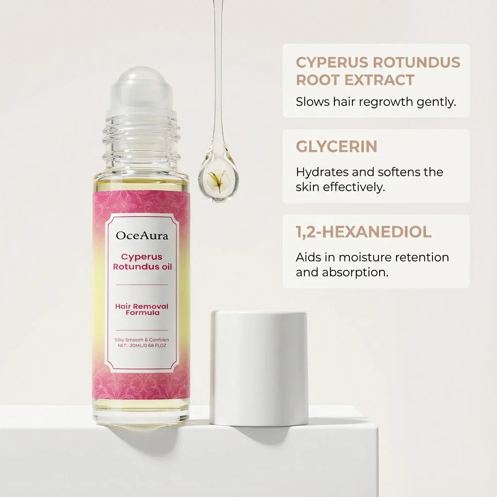 OceAura Cyperus Rotundus Hair Removal Oil | Anti Regrowth