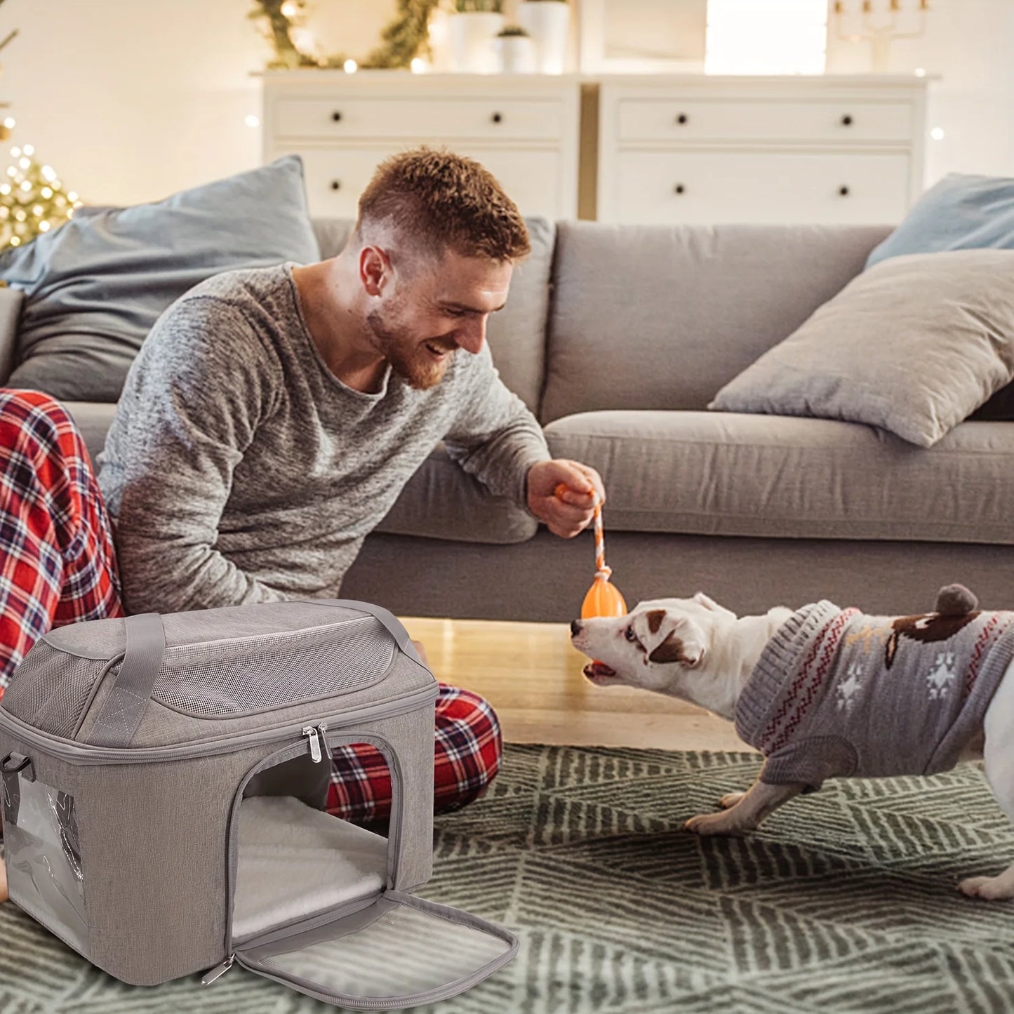 Soft-Sided Collapsible Pet Carrier | Cats & Dogs Travel Bag