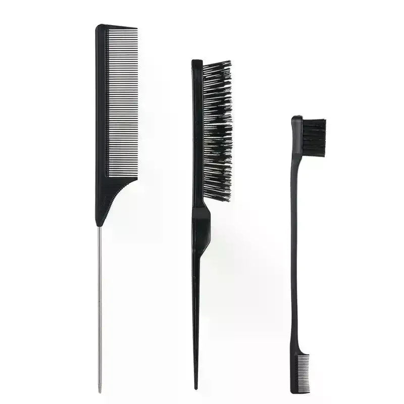 Pro Pointed Tail Salon Hairdressing Hair Styling Anti-static Comb Hair Brush Steel Needle Pin Rat Tail Combs Barber Accessories Peaceful Pleasures Health and Wellness