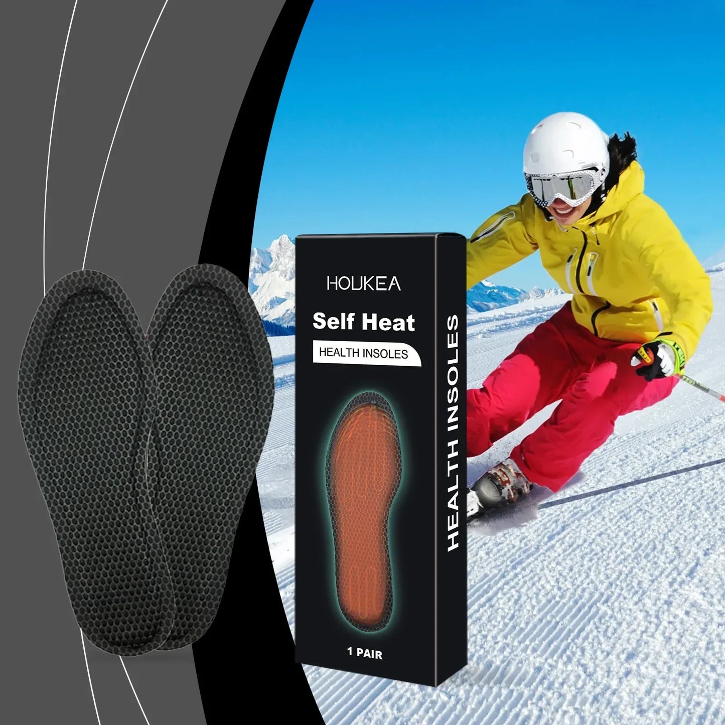 Self Heating Insoles – Foot Warmers for Skiing & Winter Outdoor