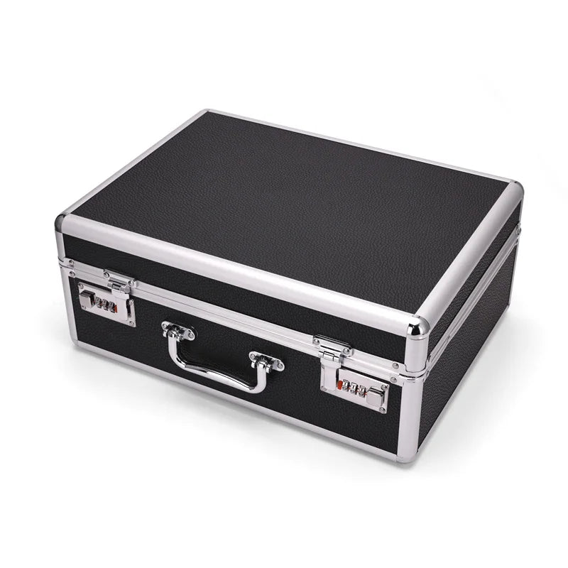 Large Capacity Barber Beauty Tools Storage Shockproof Toolbox Safety Box with Lock Salon Hairdresser Styling Toolbox Supplies Peaceful Pleasures Health and Wellness