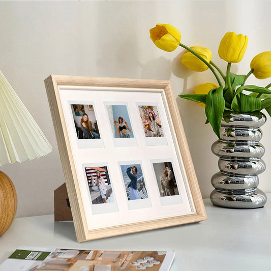 3 "/6"/SQ/wide photo frame solid wood table photo wall-mounted printer photo frame table photo frame Peaceful Pleasures Health and Wellness