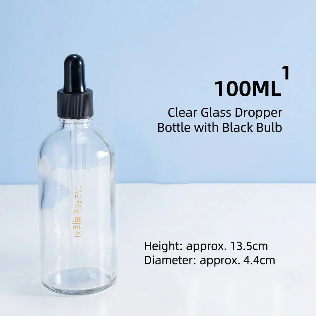 Glass Dropper Bottles – Refillable Serum & Essential Oil Vials