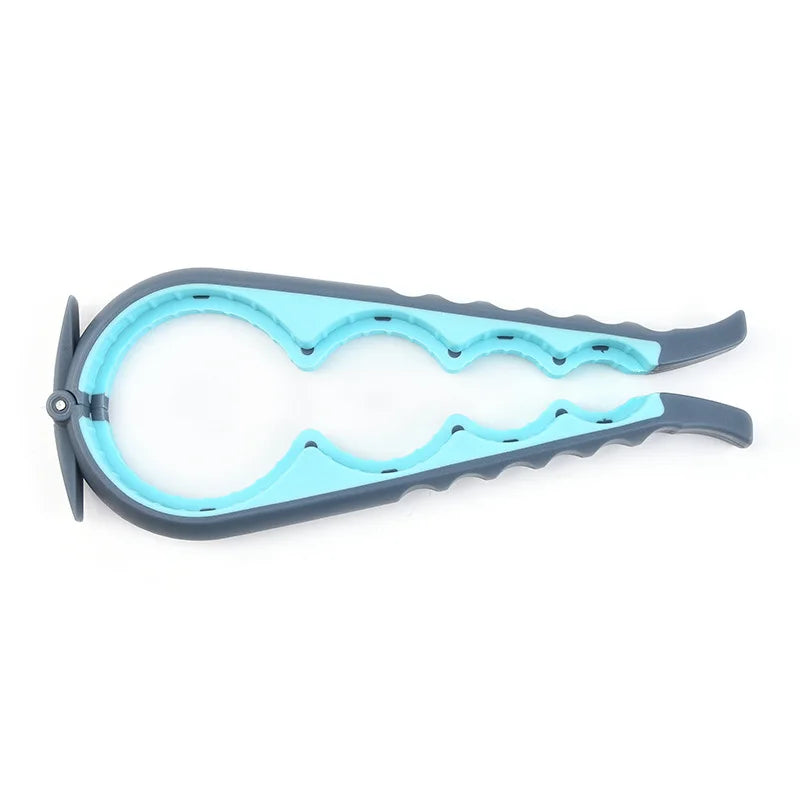 Multifunctional 6-in-1 Jar Opener And 4-in-1 Bottle Opener with Non-Slip Lids Gripper - Kitchen Tool for Easy Opening Peaceful Pleasures Health and Wellness SKY BLUE
