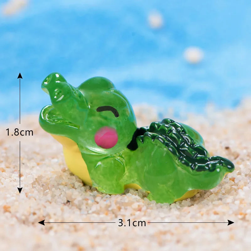 1pc Marine Animal Shark Whale Sea Fish Model Bonsai Figurine Miniature Fairy Garden Decoration DIY Accessories Home Decor Peaceful Pleasures Health and Wellness 13