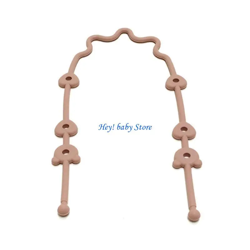 Colorful Silicone Pacifier Chain Clip – Stroller & Chair Holder