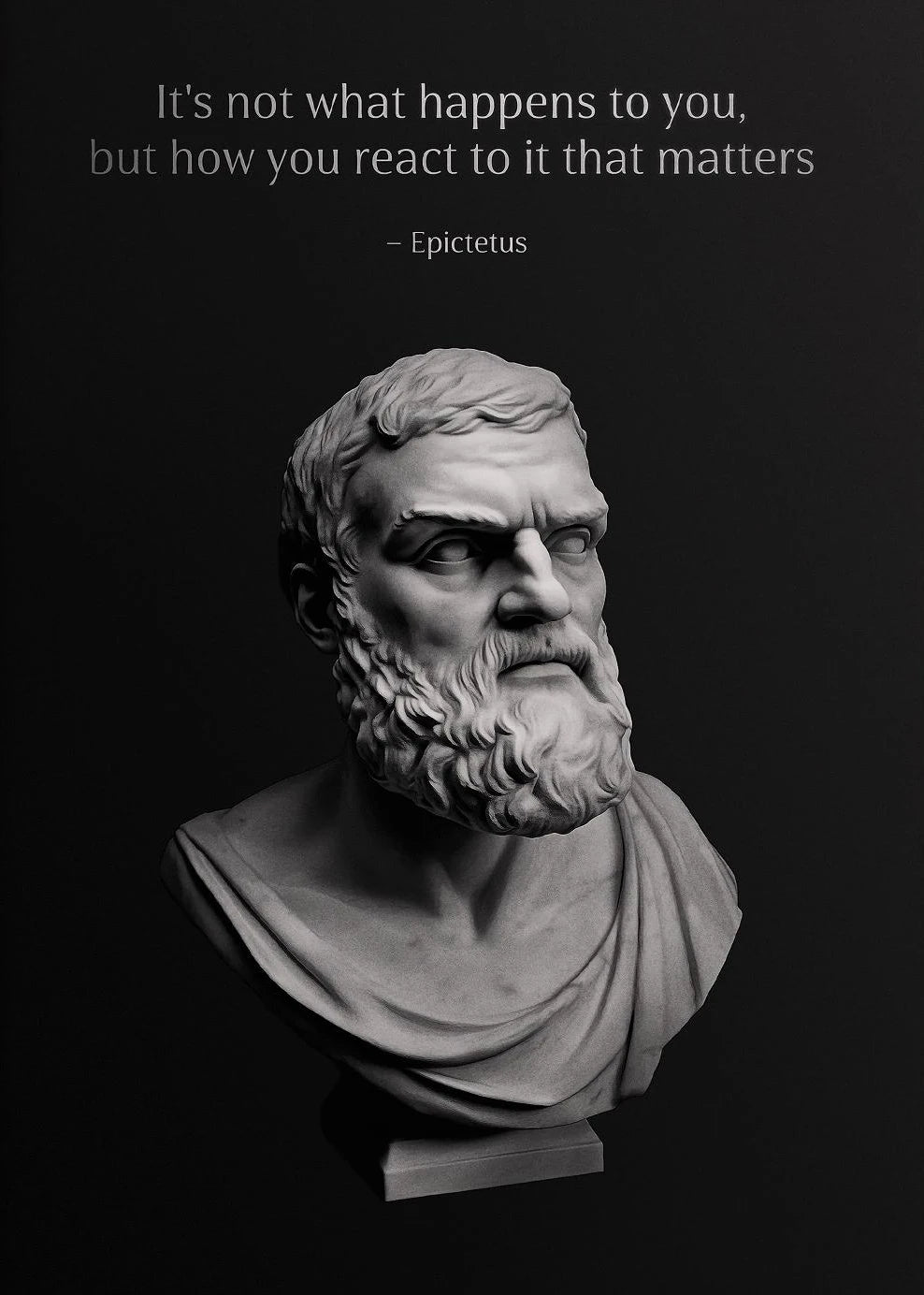 Alexander the Great Quote Motivational Wall Art Spartan Warrior Canvas Ancient Greek Poster Bronze Statue Sculpture Room Decor Peaceful Pleasures Health and Wellness 4 40x60cm Unframed