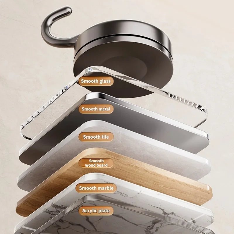 No-Drill Suction Cup Hooks – Kitchen & Bathroom Wall Hooks