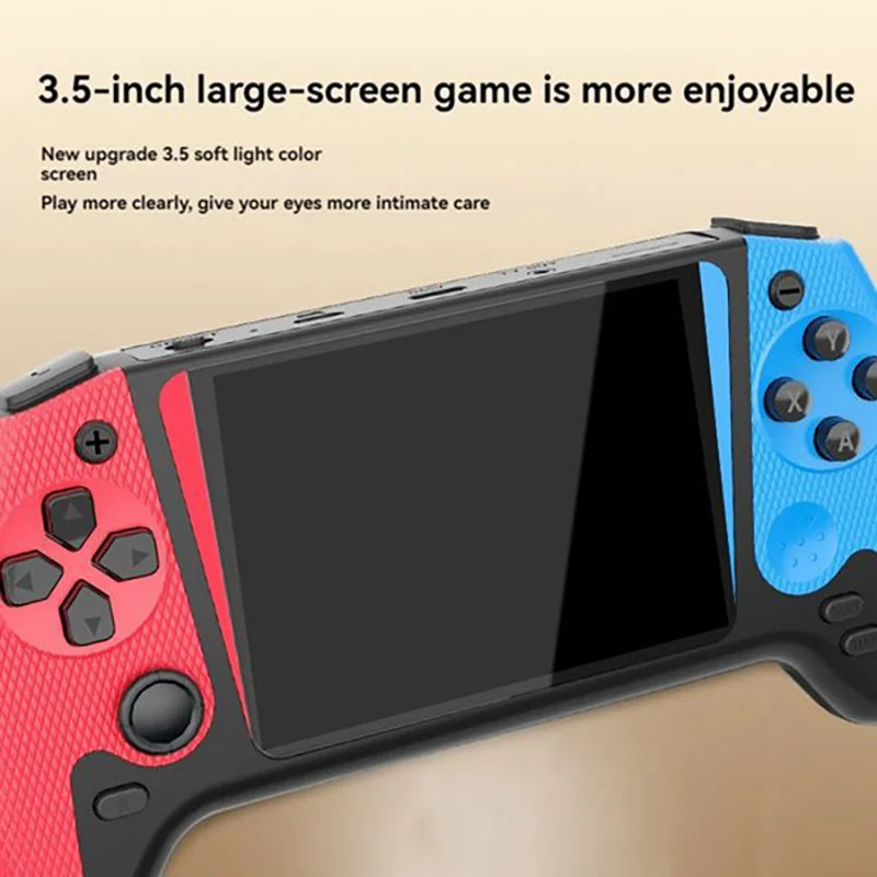 Q21 Retro Portable Game Console, 3.5-inch LCD Screen, Preloaded with 500 Games, Supports TV Connection for Single-Player Gaming Peaceful Pleasures Health and Wellness