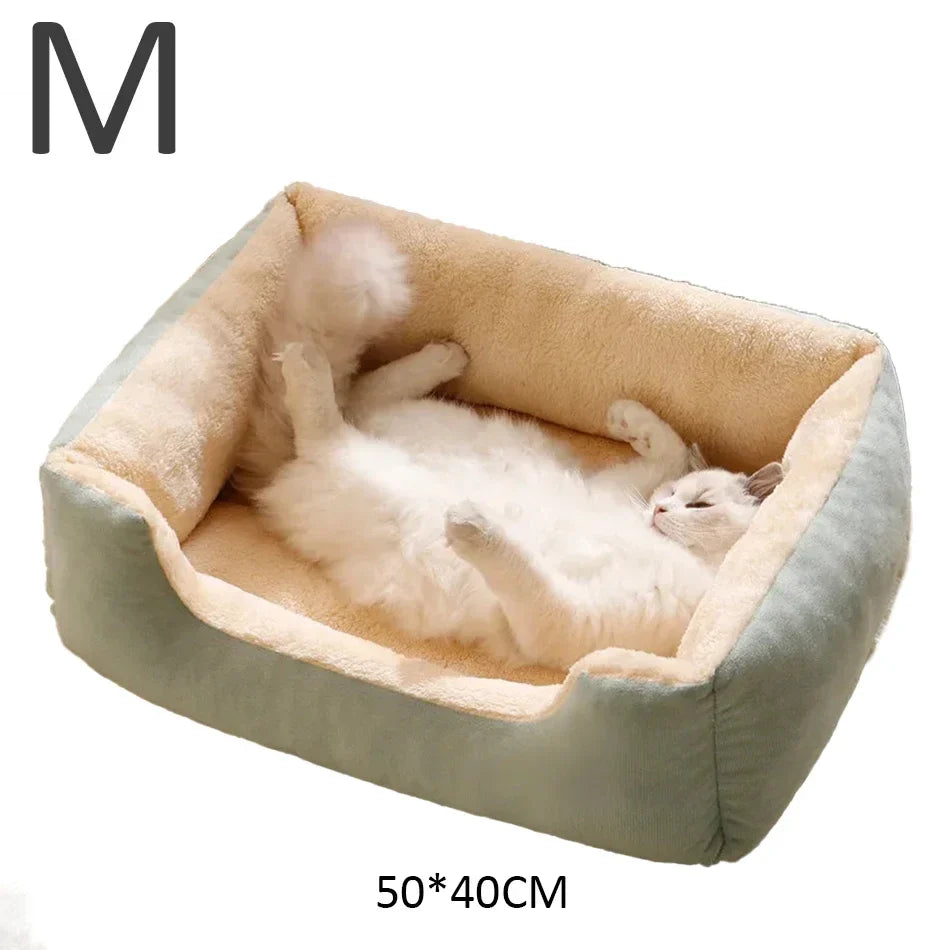 Waterproof Plush Pet Bed – Warm Mat for Dogs & Cats S/M/L