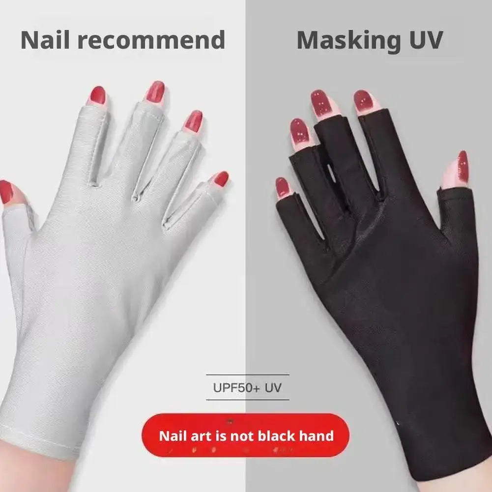 UV Protection Gloves for Gel Nail Lamp Peaceful Pleasures Health and Wellness