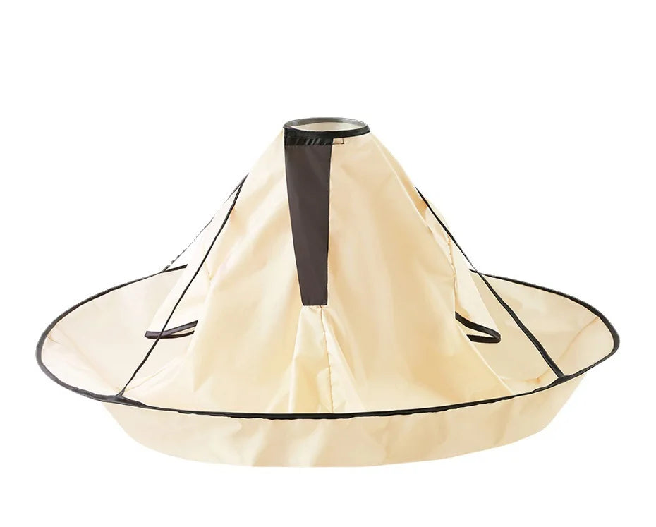 Barber Accessories Waterproof Adult Hair Cutting Cloak Foldable Umbrella Cape Salon Barber Home Hairdressing Cape Cover Cloth Peaceful Pleasures Health and Wellness