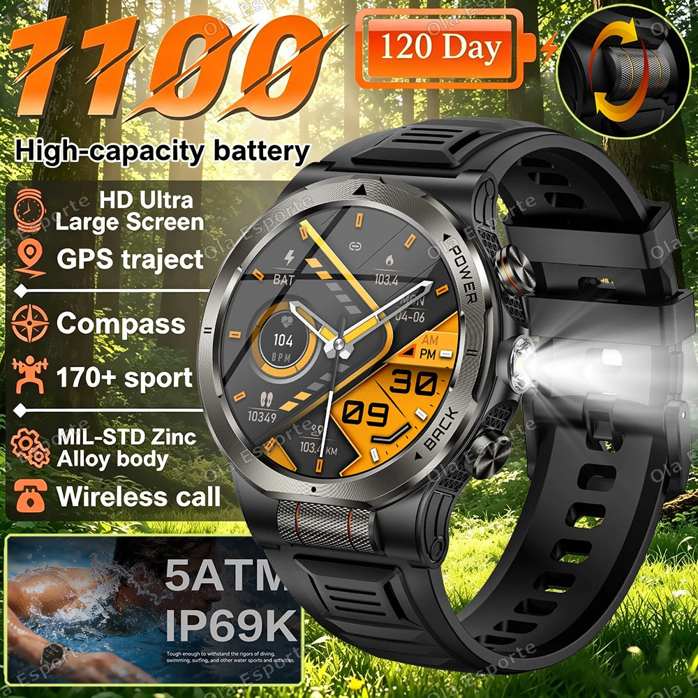 Ola Esporte HW12 AMOLED Smartwatch 1100mAh | Men's Sports