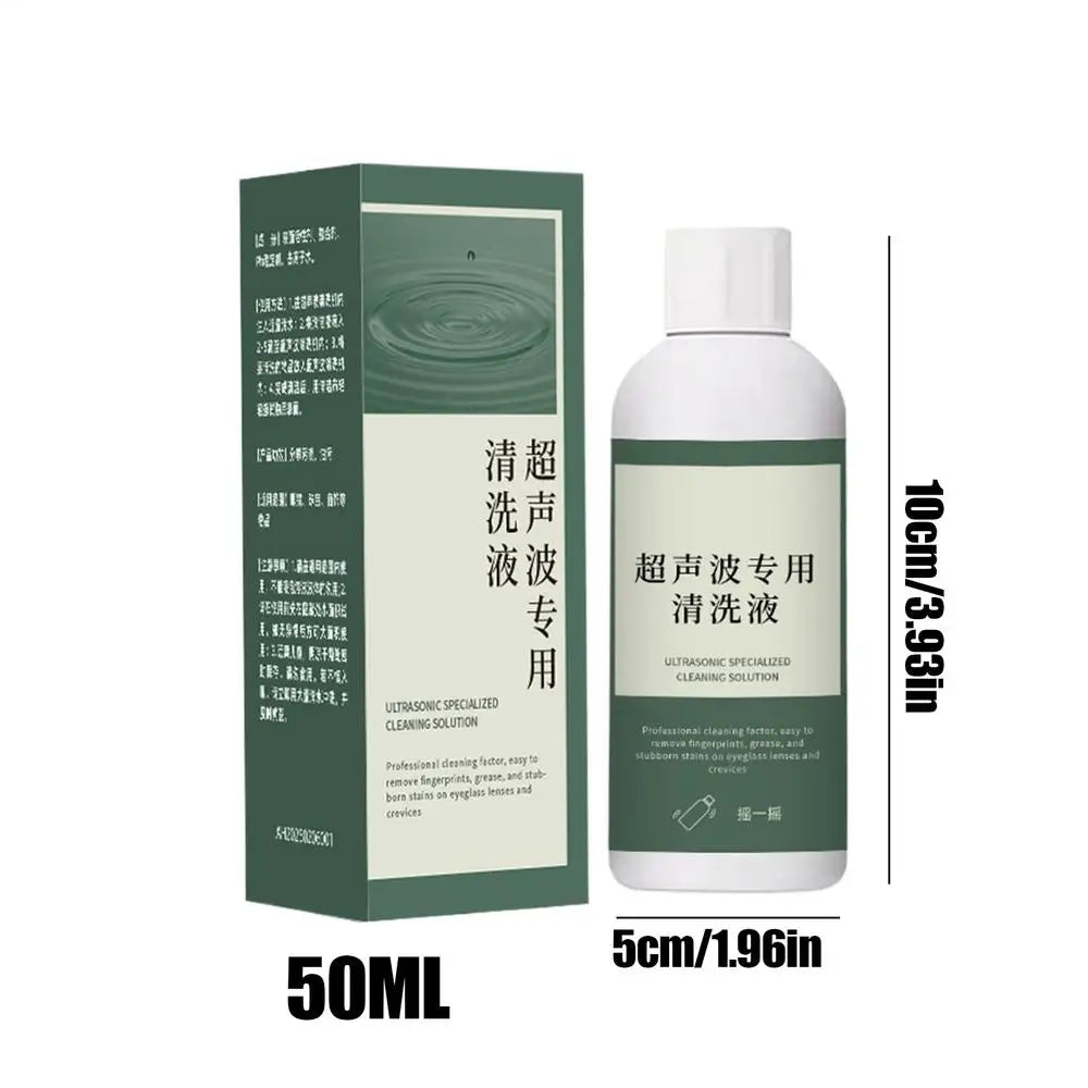 Professional Jewelry Cleaner Solution Concentrated Ultrasonic Cleaning Liquid, Effective Tarnish Remover for Rings, Necklaces Peaceful Pleasures Health and Wellness 50ml