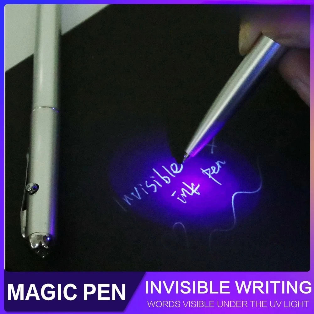 Invisible Ink Pen with UV Light | Secret Writing Ballpoint Pen
