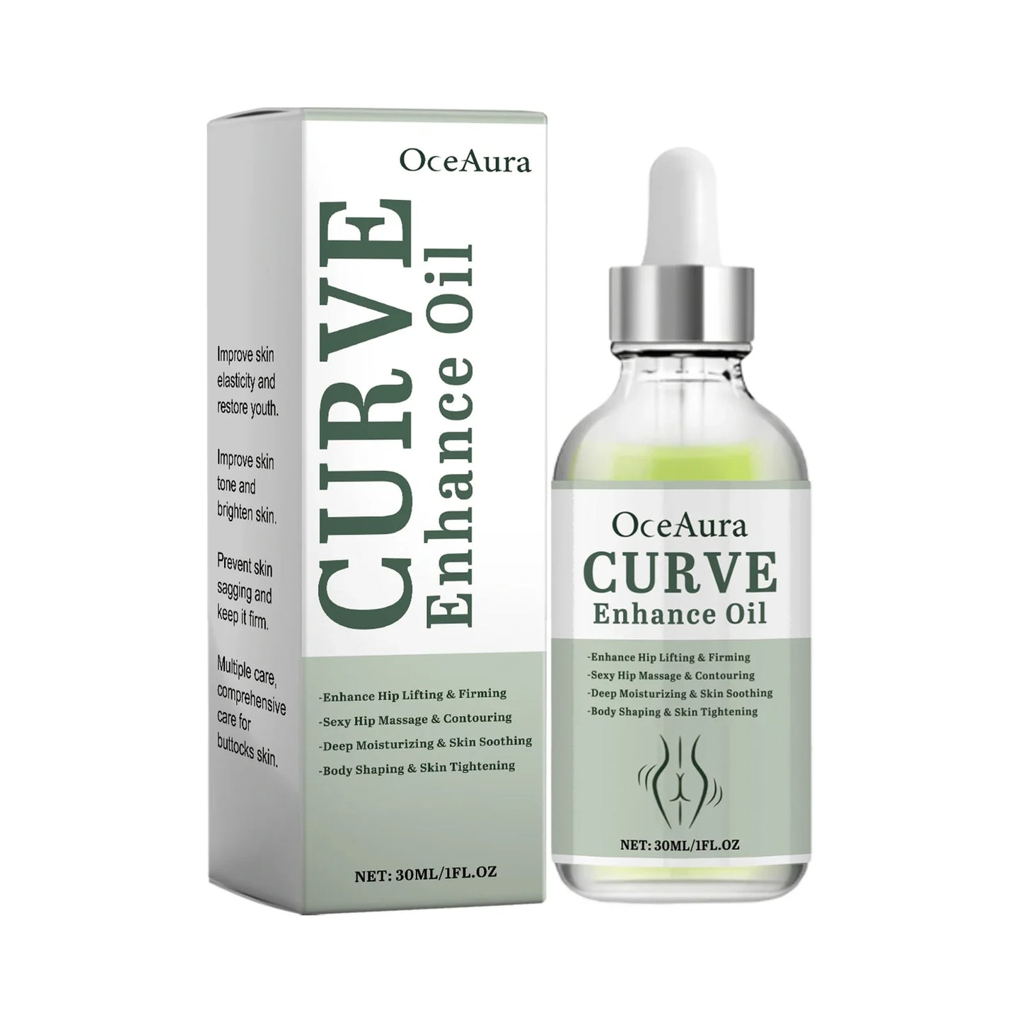 OceAura Butt Lift Firming & Plumping Body Oil 30ml