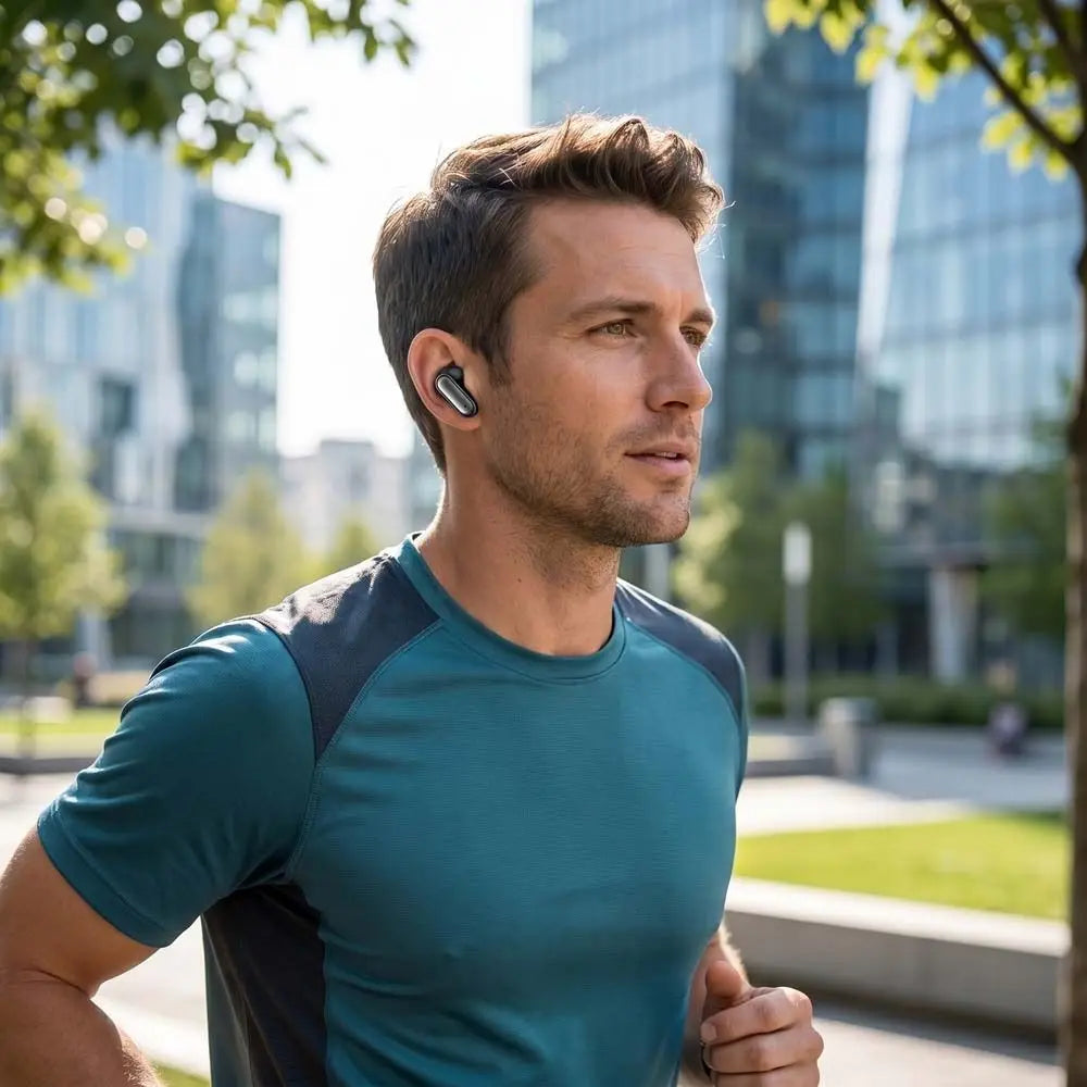 In-Ear Design Wireless Bluetooth Headphones Short-stem Design LED Display Bluetooth Sleep Headphones Long Battery Life Peaceful Pleasures Health and Wellness