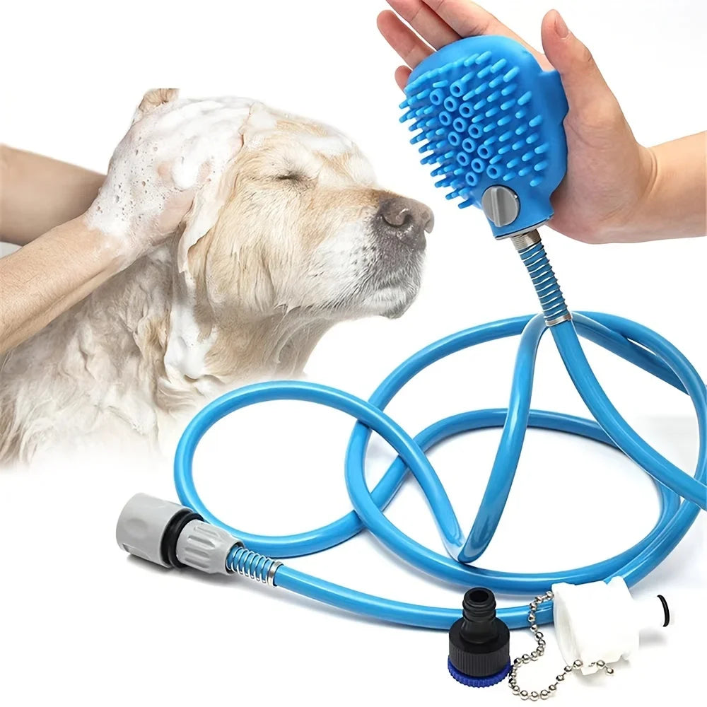 Adjustable Pet Shower Sprayer | Dog Bath Foam Soap Massager Tool