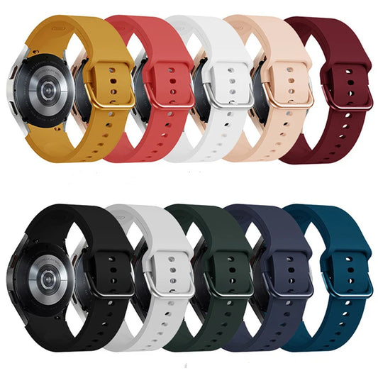 For Samsung Galaxy Watch 5 Pro 45mm/40mm/44mm Silicone Strap SM-R900/R910/R925 Multicolored Wristband Peaceful Pleasures Health and Wellness