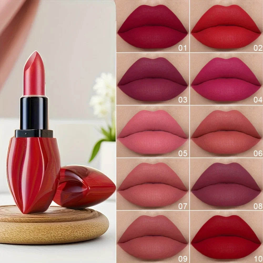 cmaadu Matte Lipstick – Velvet High Pigment Waterproof Lip Gloss
