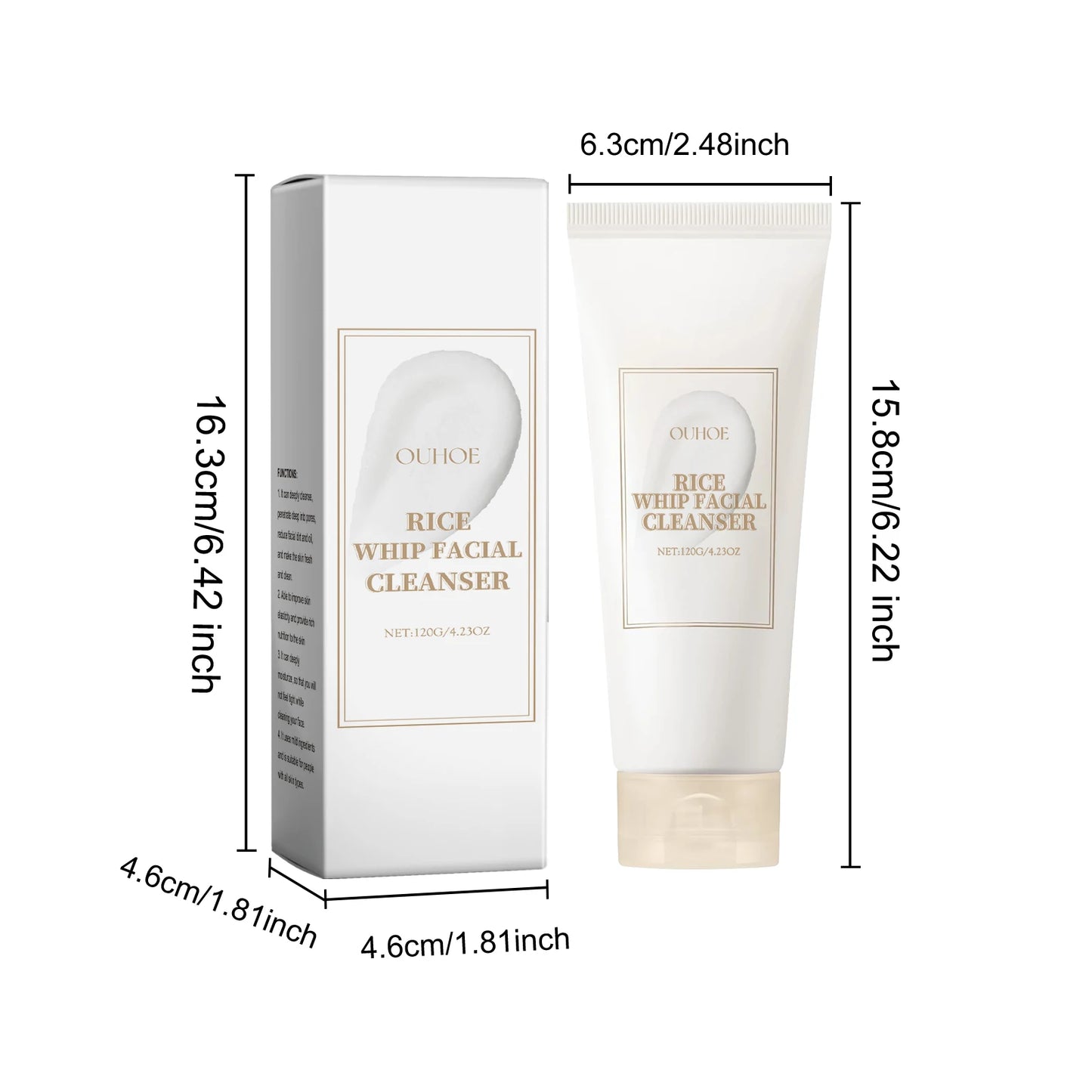 Rice Raw Pulp Foaming Facial Cleanser – Brighten & Hydrate