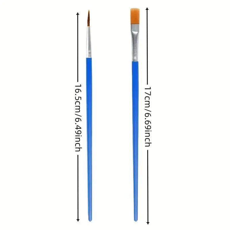 Nylon Paint Brush Set 2–20 Pieces | Art & Craft Brushes
