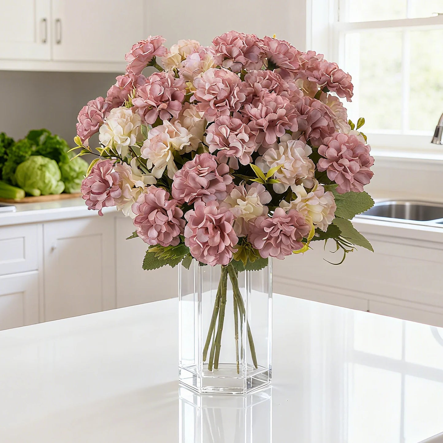 Artificial Silk Hydrangea Bouquet – Wedding & Home Decor