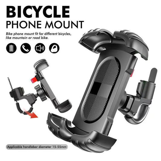 360° Bike & Motorcycle Phone Holder – Universal Non-Slip Mount Bike Phone Mount Oasis Select