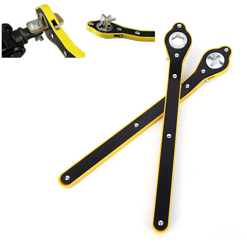 Labor-Saving Long Handle Jack Ratchet Wrench – Tire Lug Tool Peaceful Pleasures Health and Wellness
