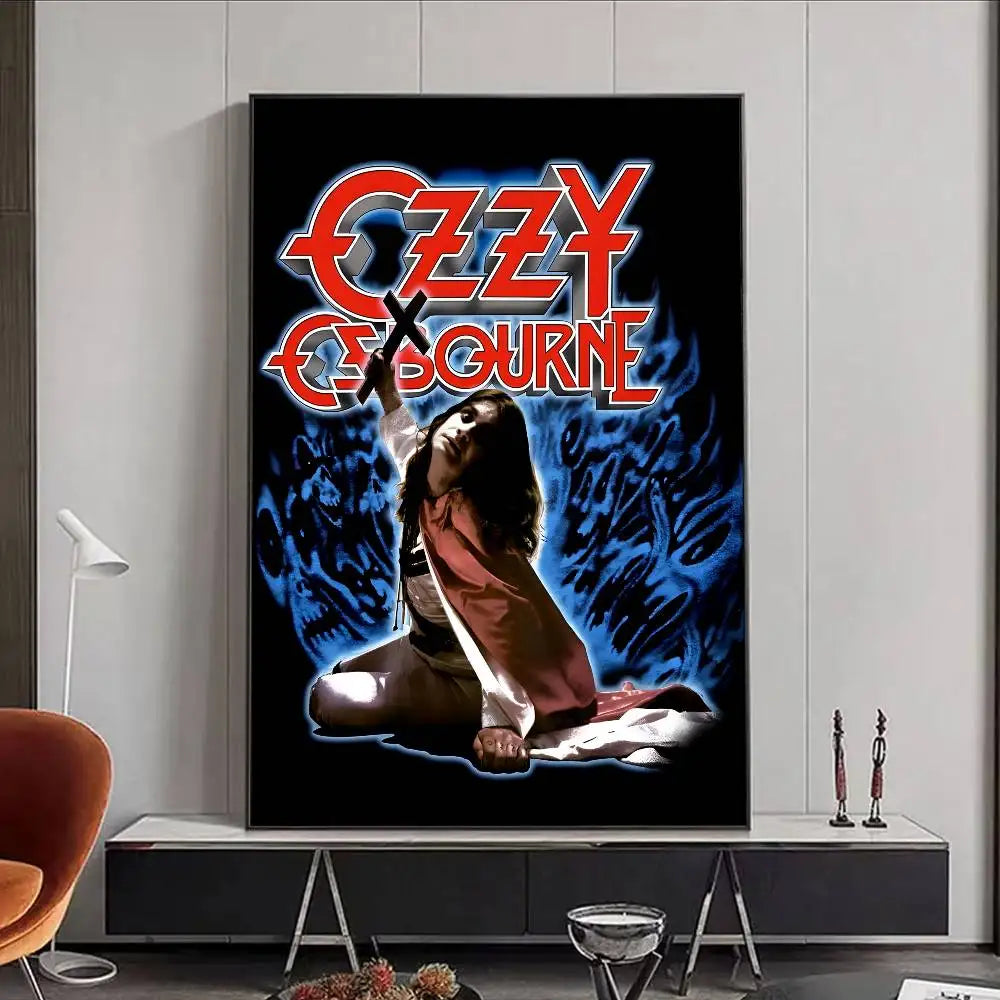Ozzy Osbourne HD Wall Poster | Waterproof PVC Music Decor Music Wall Poster Peaceful Pleasures Health and Wellness z5 21X30cmNoframe