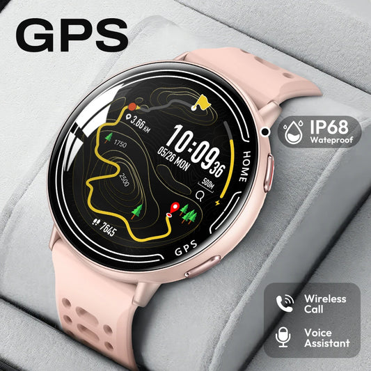 Yoateo Smart Watch | Built-In GPS, Bluetooth Call, IP68, 100+ Sports GPS Smartwatch Peaceful Pleasures Health and Wellness