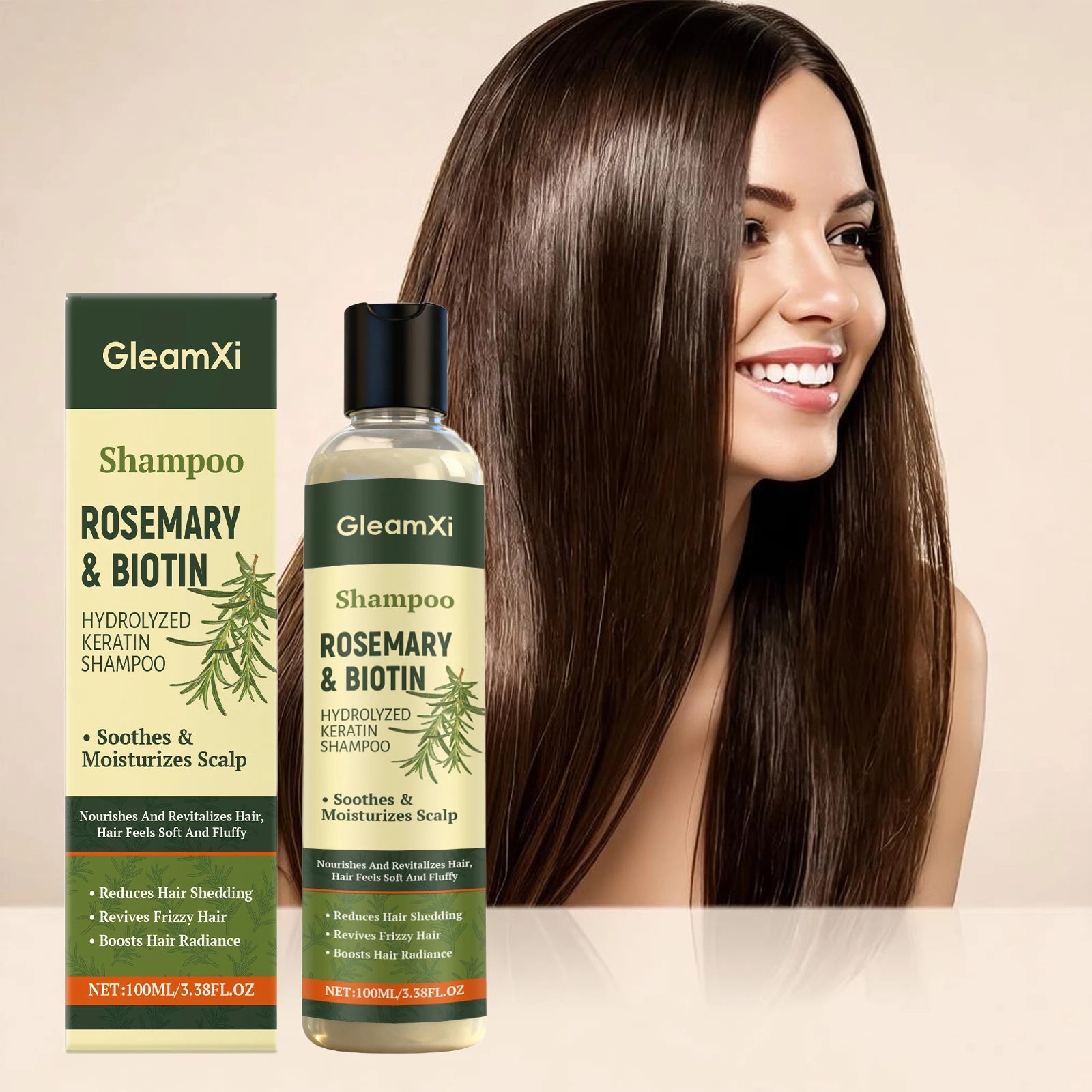 Rosemary Shampoo Thickening Volumizing Nourishing Oil Control Dry Damaged Repair Scalp Cleansing Smoothing Strengthening Shampoo Peaceful Pleasures Health and Wellness