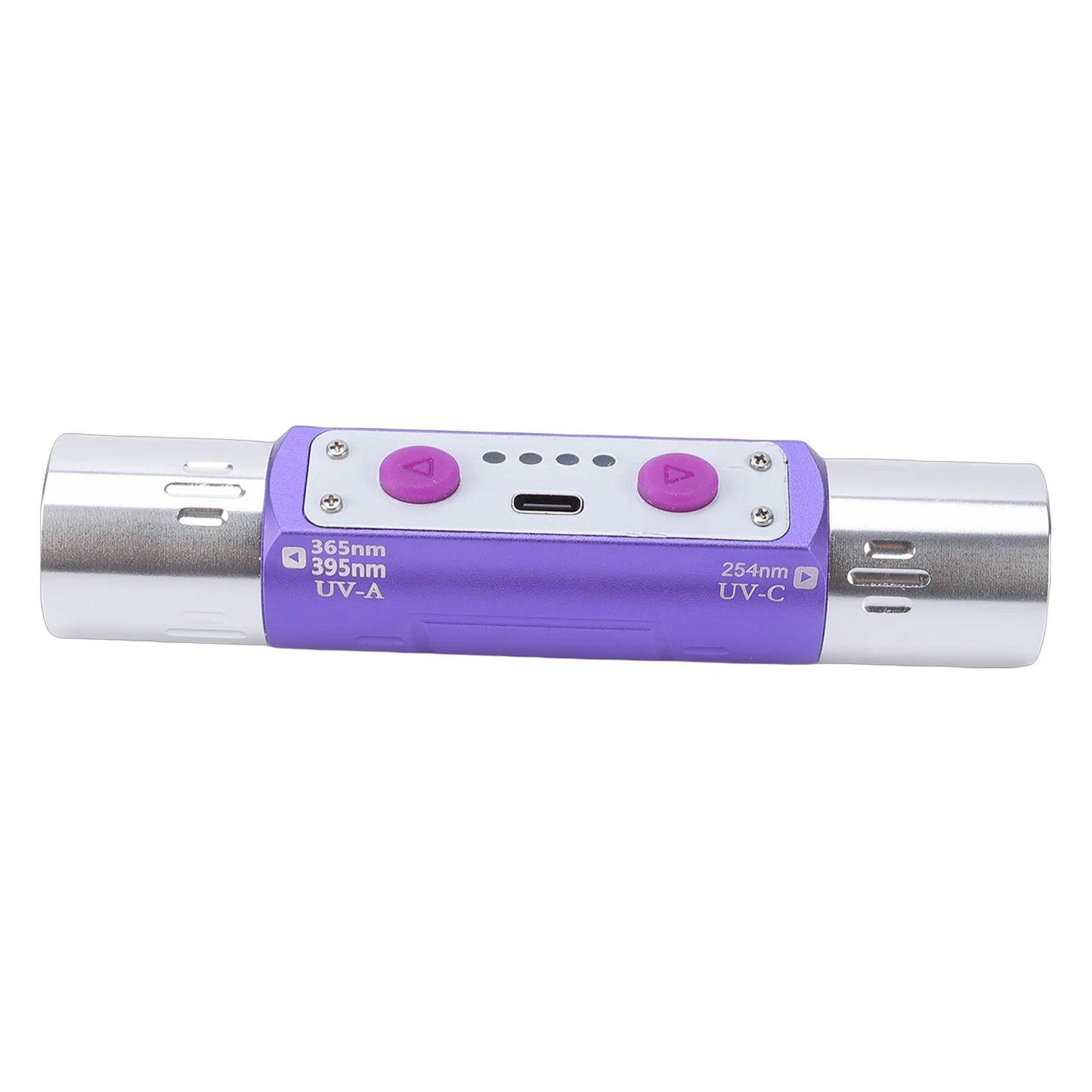 Violet Light Flashlight Multifunctional Double Headed Violet Light Flashlight Detector for Jewelry Ink Currency Peaceful Pleasures Health and Wellness