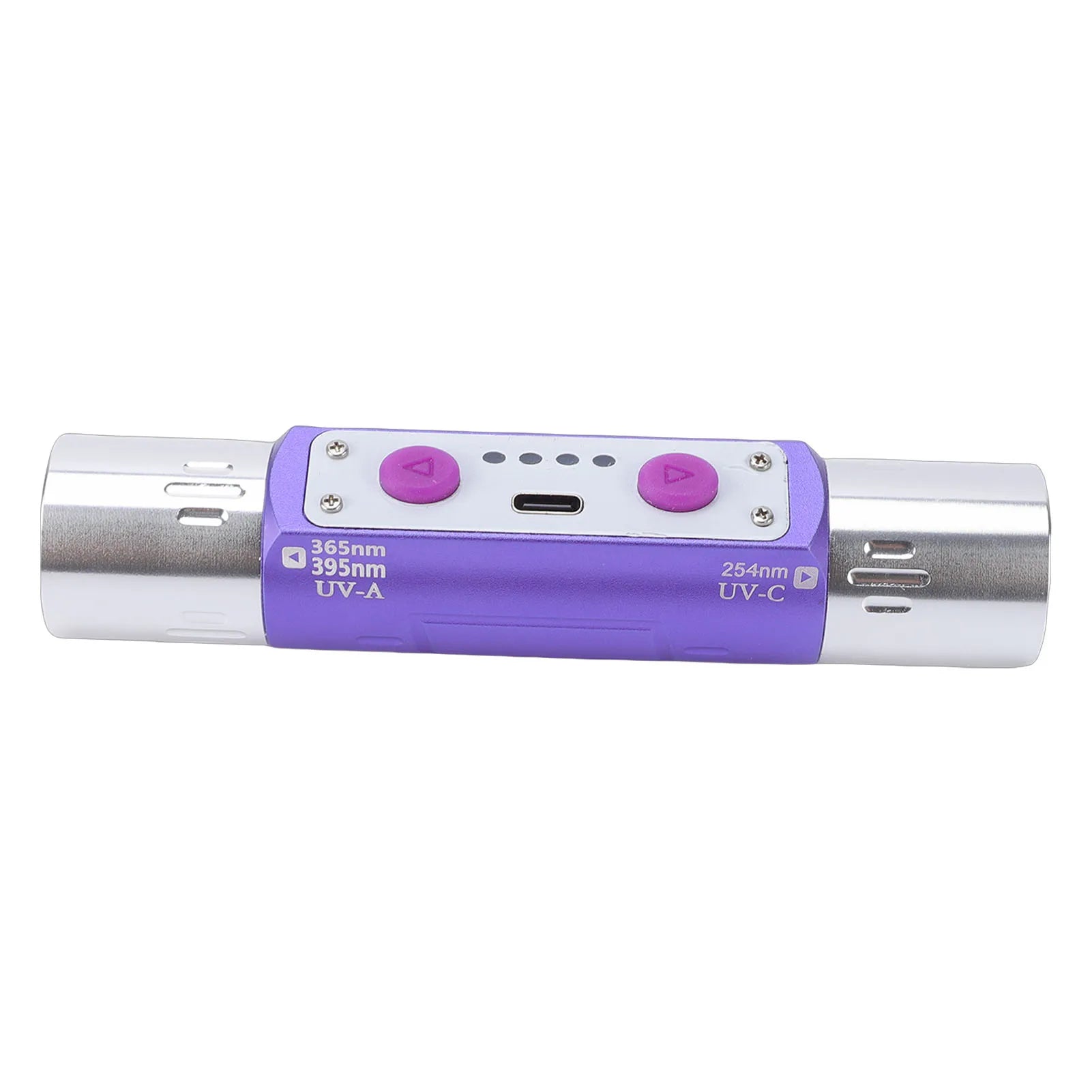Violet Light Flashlight Multifunctional Double Headed Violet Light Flashlight Detector for Jewelry Ink Currency Peaceful Pleasures Health and Wellness