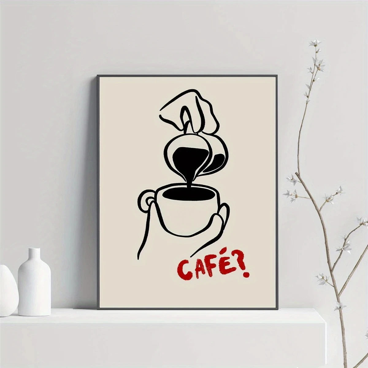 Creative Essence Chic Coffee Cup Wall Art Prints Canvas Painting Poster Picture For Living DiningRoom Home Decor Peaceful Pleasures Health and Wellness