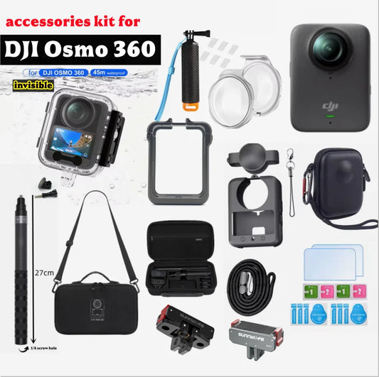 DJI Osmo 360 Invisible Dive Case & Accessories Kit – 45M Camera Dive Case Oasis Select