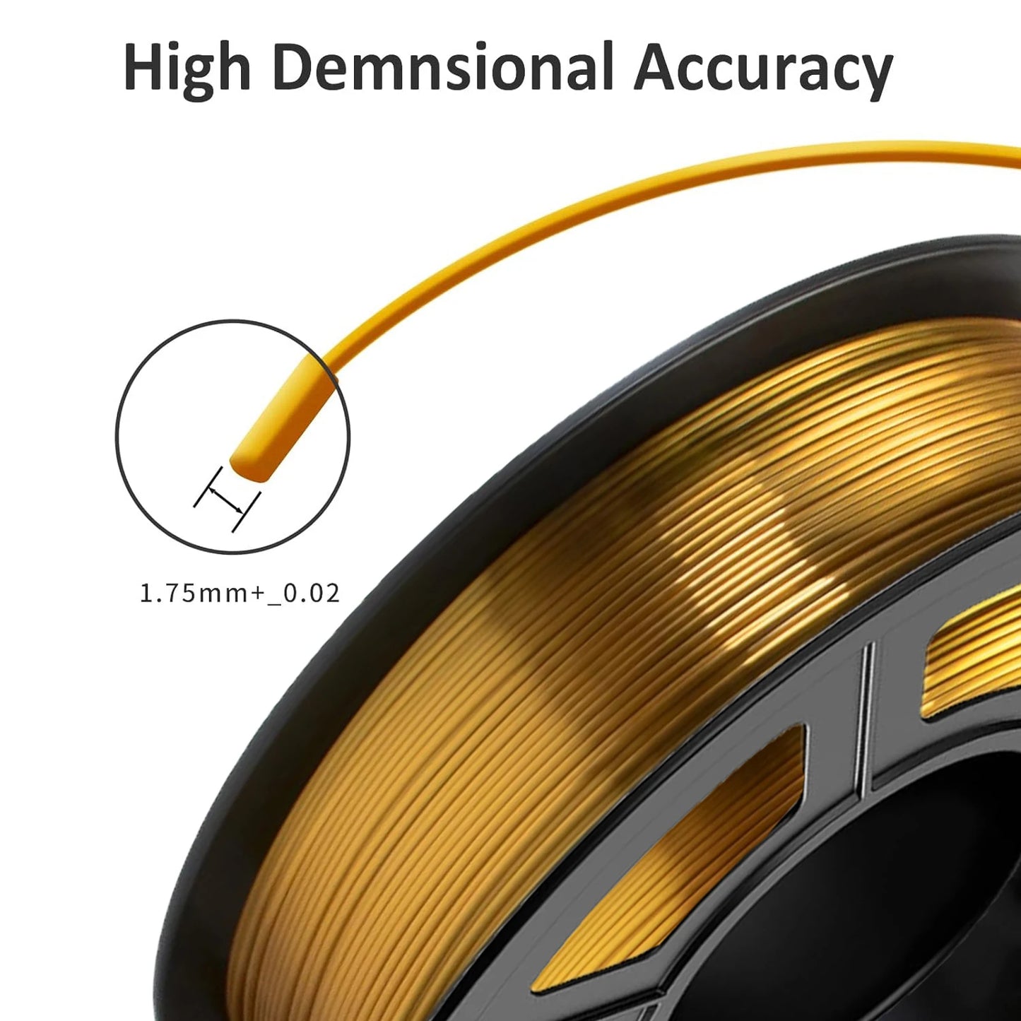 Metal-Like Shiny PLA Filament 1.75mm | 250g/500g/1kg Spool