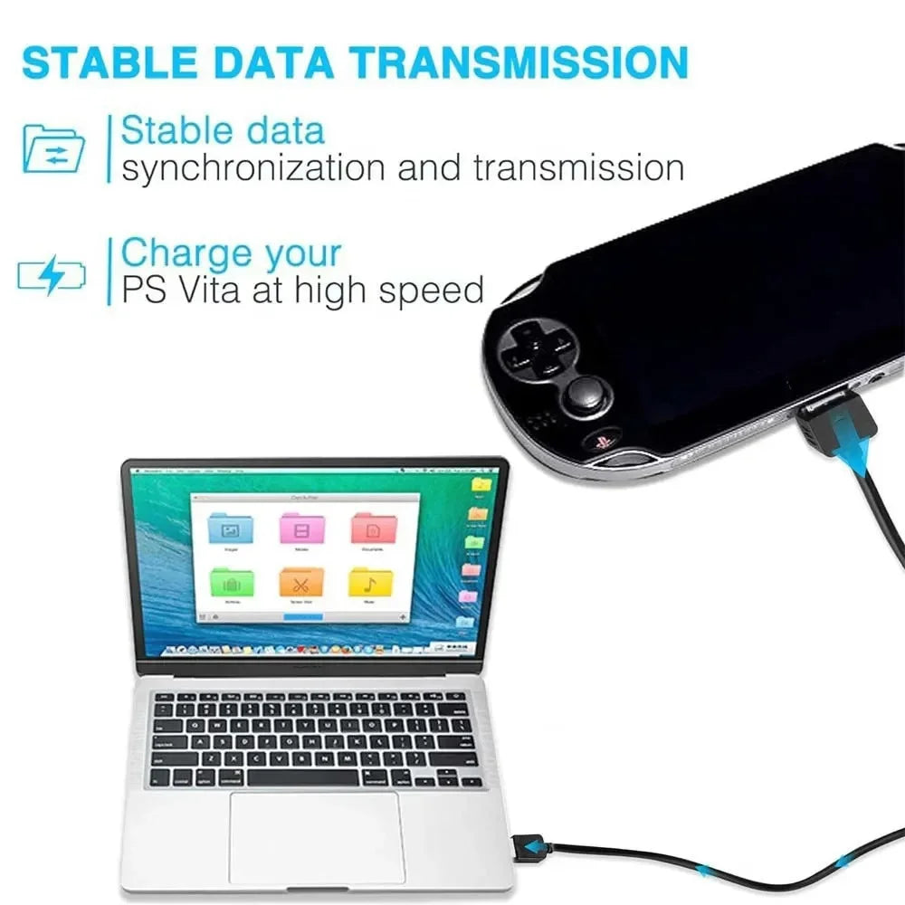 1M USB Charging Cable for PS Vita 1000 – Data & Power Cord