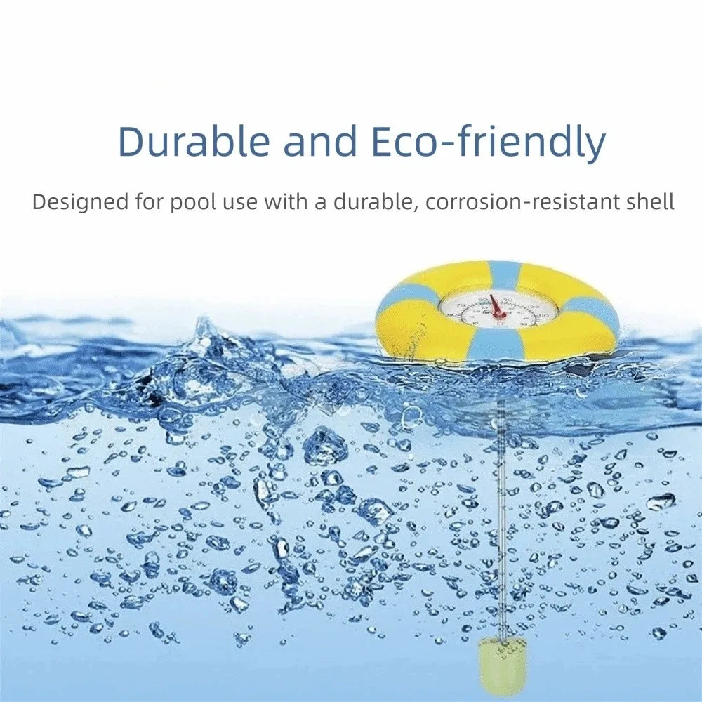 Floating Pool Thermometer – Waterproof Mechanical Water Gauge