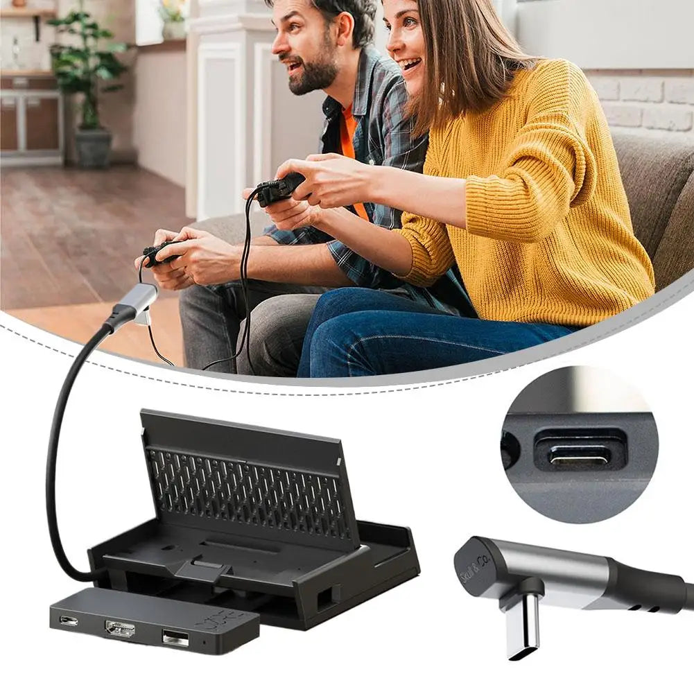 For Portable Docking Station USB C Hub For ROG Xbox Ally X Steam Deck Gaming Handheld Expansion Dock For Laptop PC Electronics Peaceful Pleasures Health and Wellness
